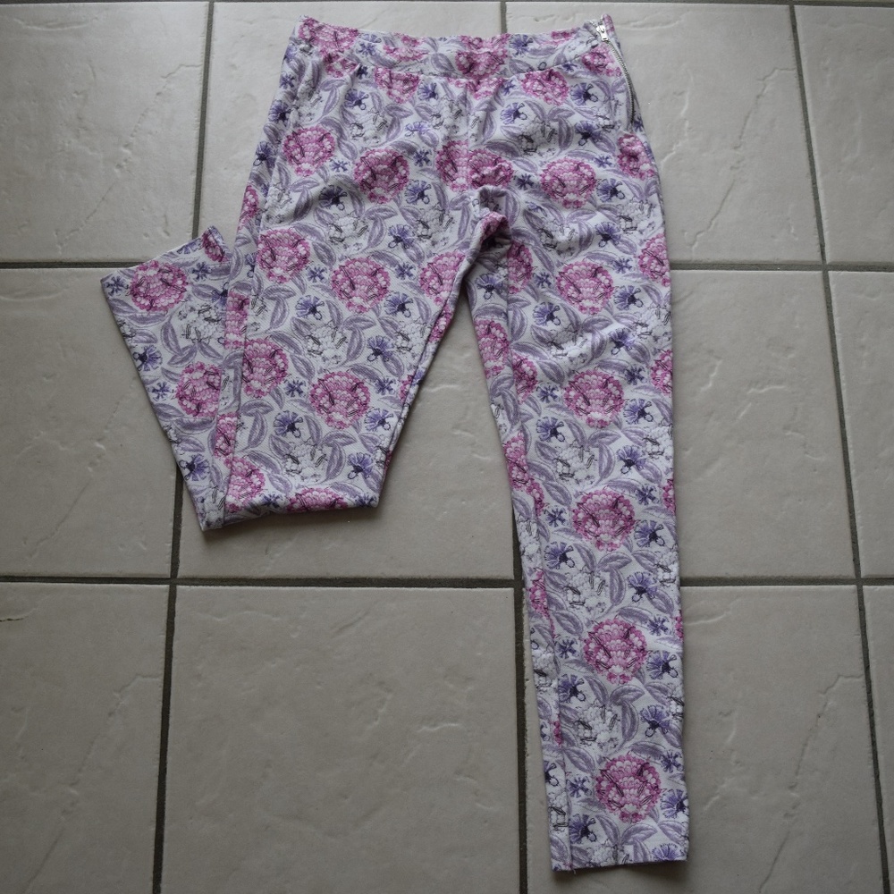 Zara Girls Soft Floral Print Leggings